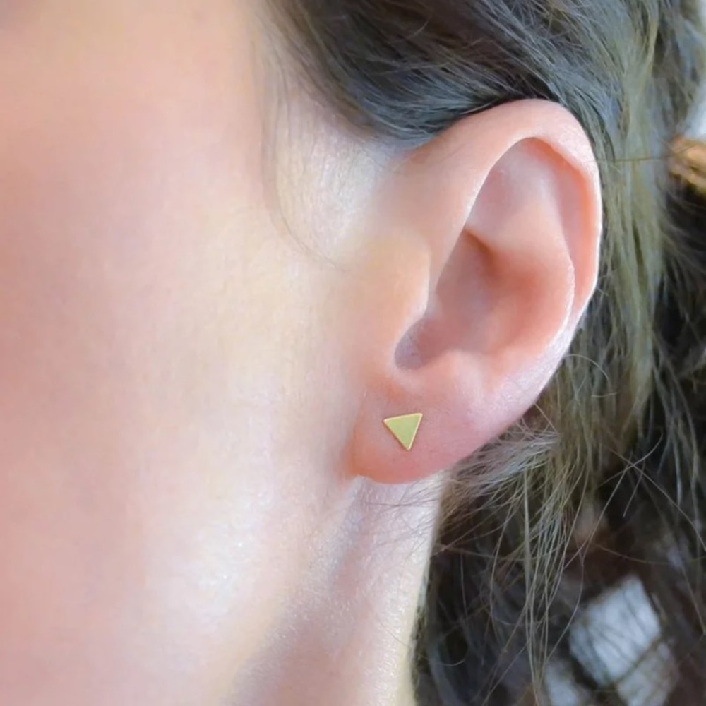 Stainless Steel Stud Earrings - Picture 3 of 5